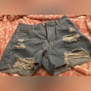 Denim shorts